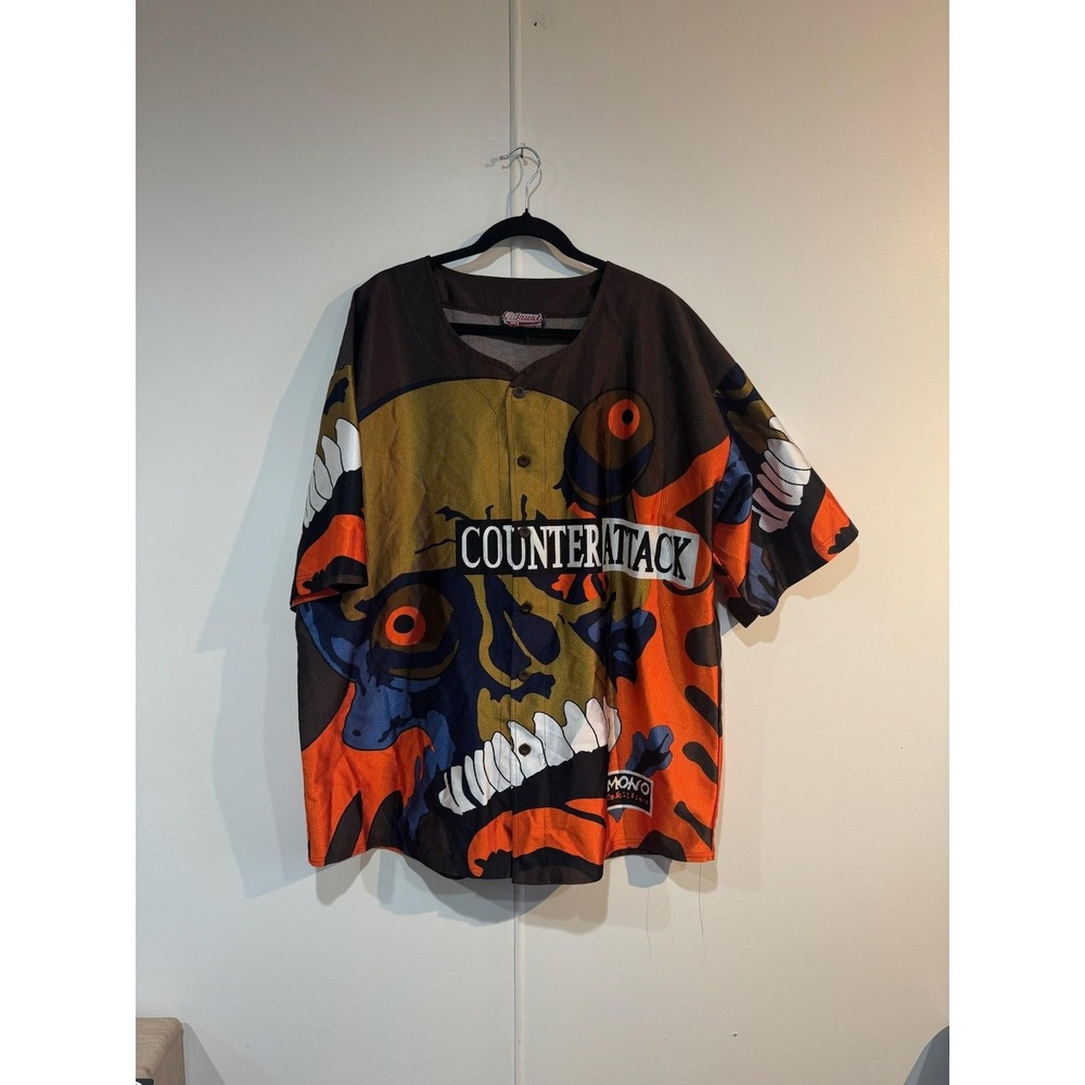 Vintage Trust USA Counterattack Jersey Shirt 2XL Multicolor Graphic Baseball Y2K